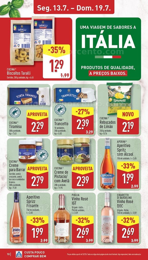 Antevisão Folheto ALDI Sabores do Mundo Promoções de 13 a 19 julho